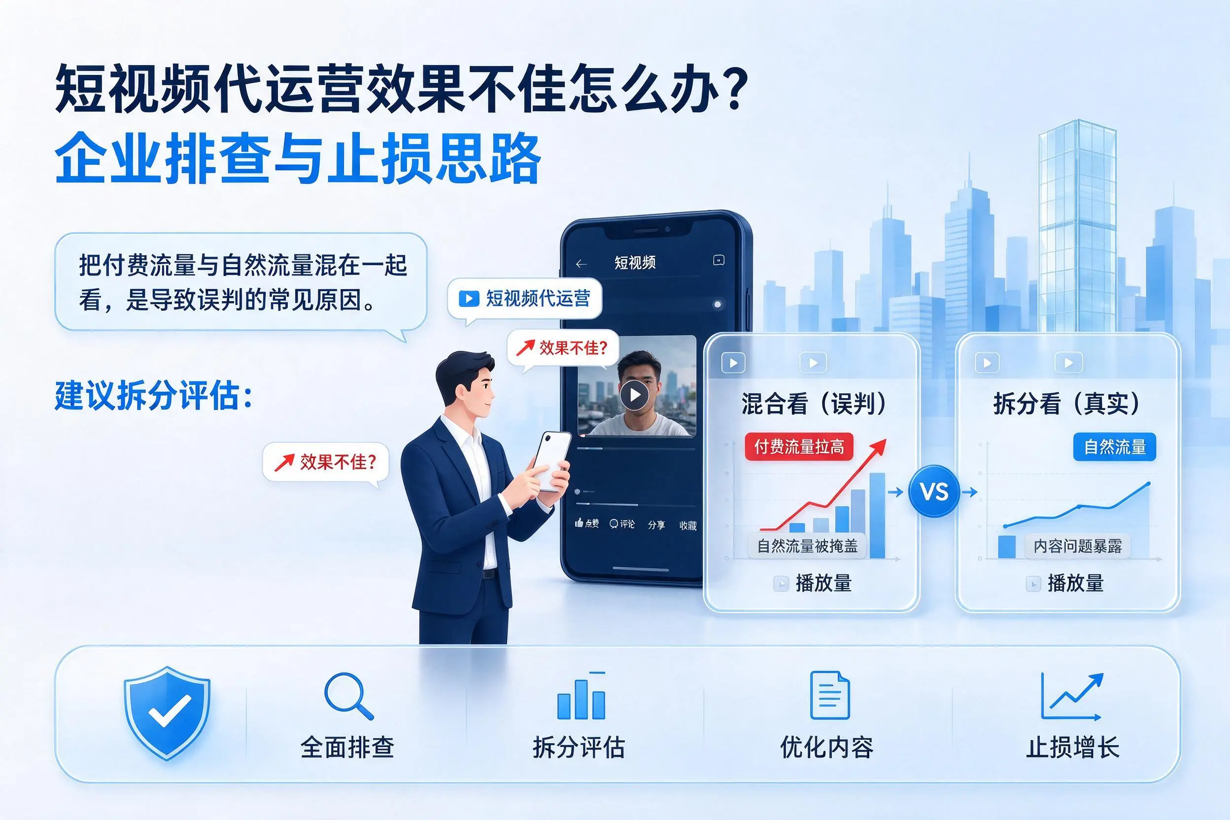 短视频代运营效果不佳怎么办？迪庆企业排查与止损思路