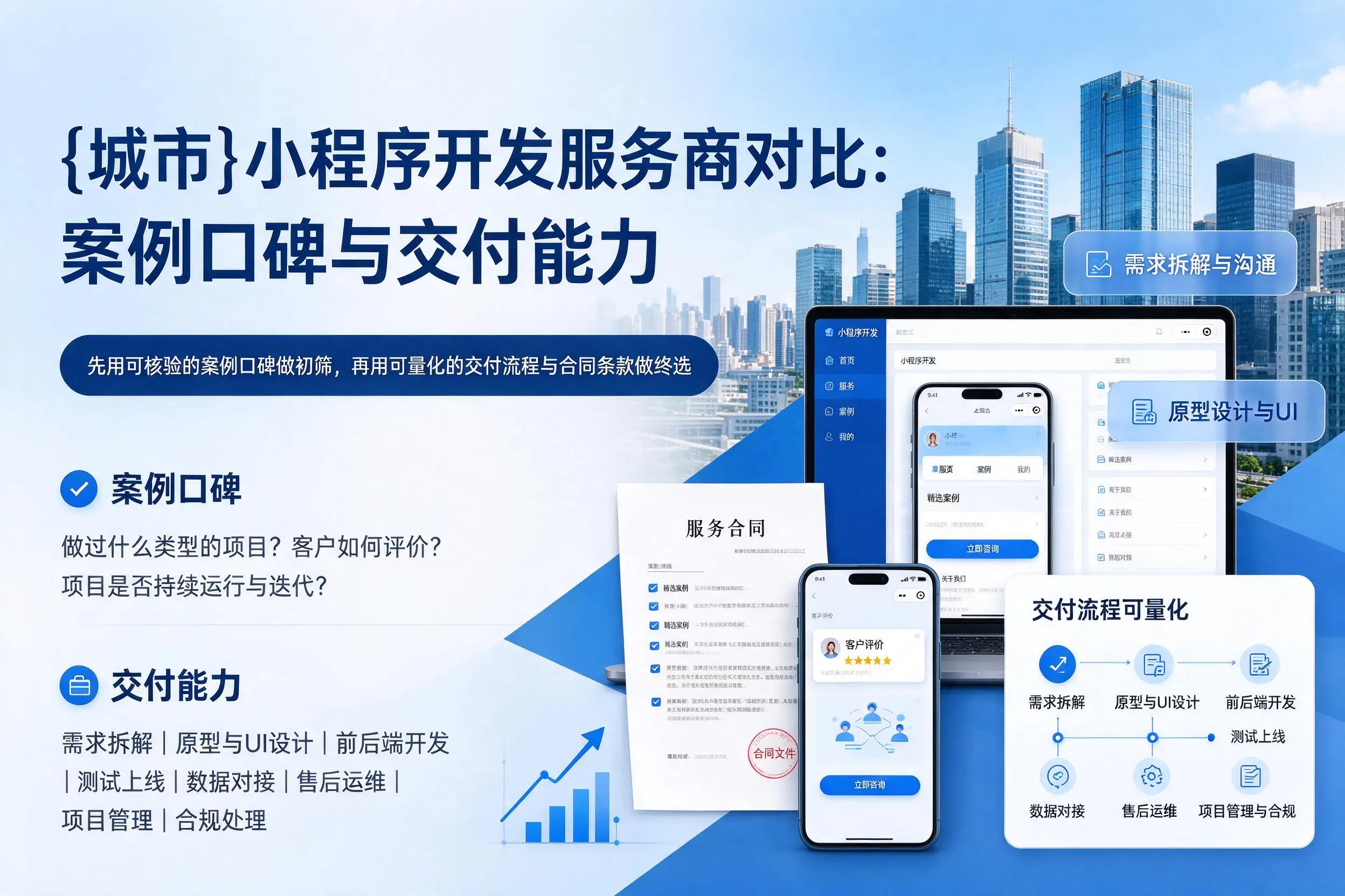 迪庆小程序开发服务商对比：案例口碑与交付能力