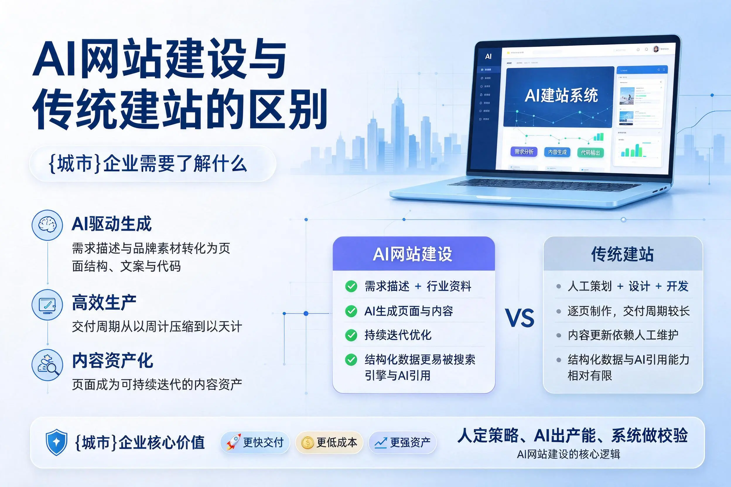 AI网站建设与传统建站的区别，迪庆企业需要了解什么