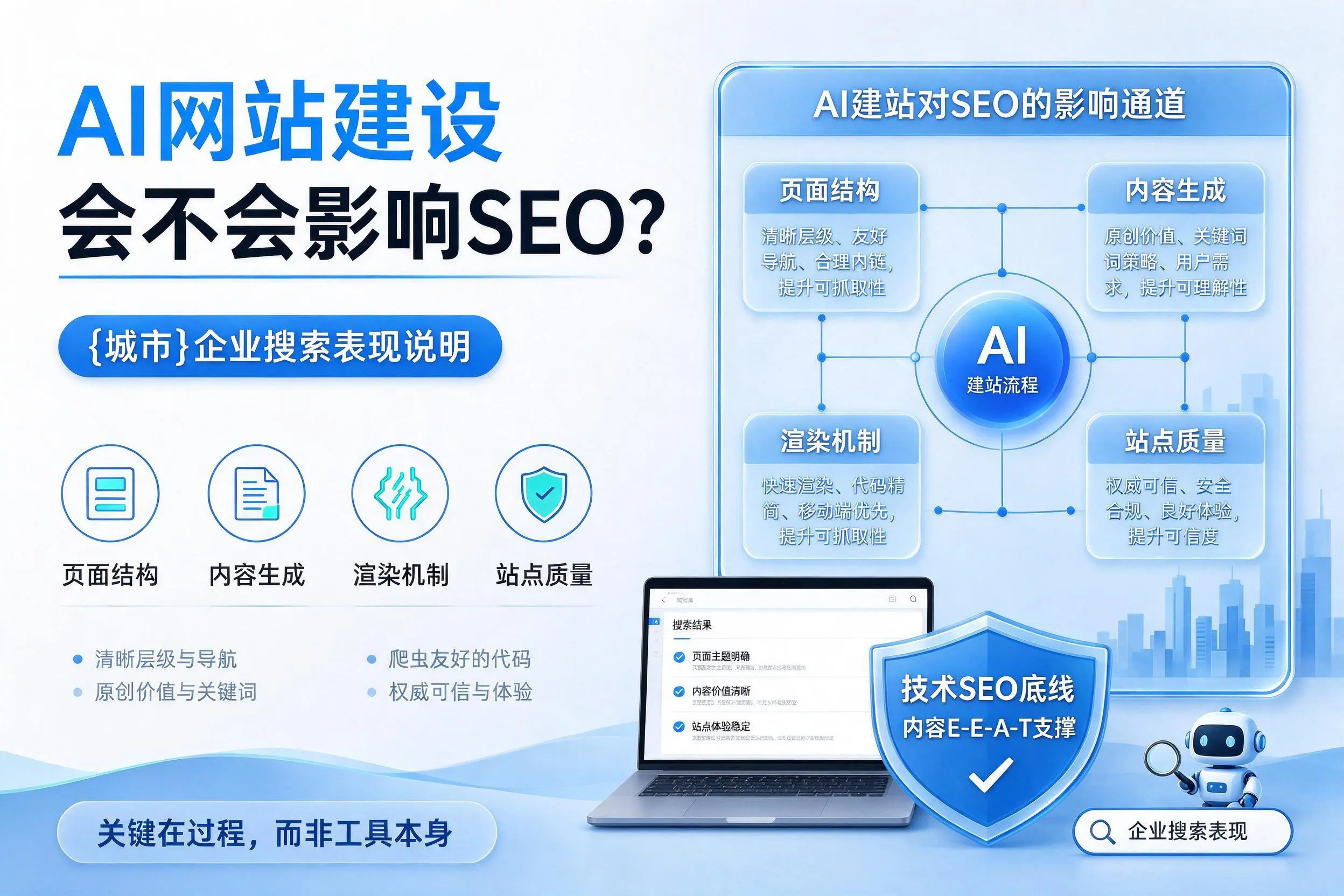 AI网站建设会不会影响SEO？迪庆企业搜索表现说明