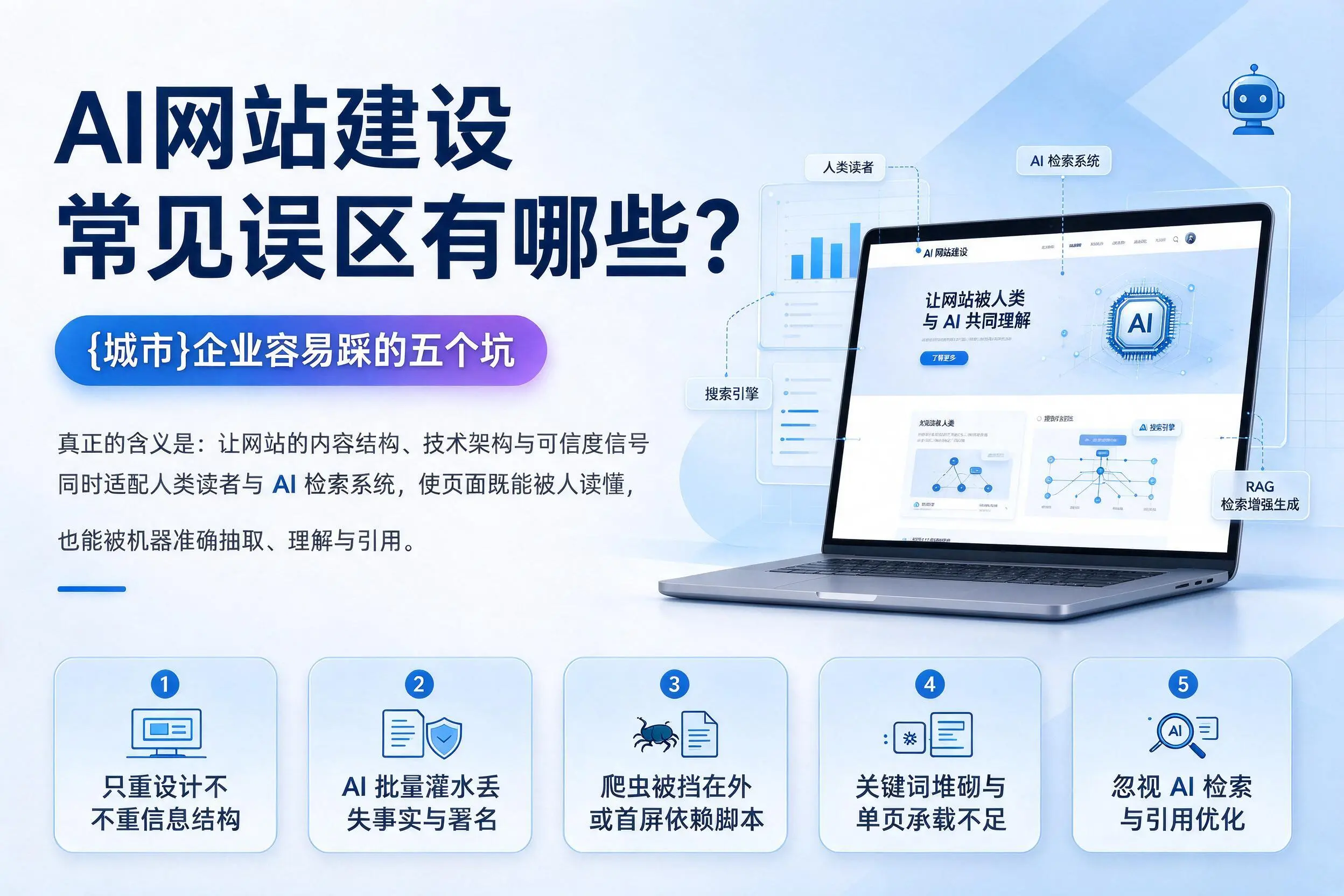 AI网站建设常见误区有哪些？迪庆企业容易踩的五个坑