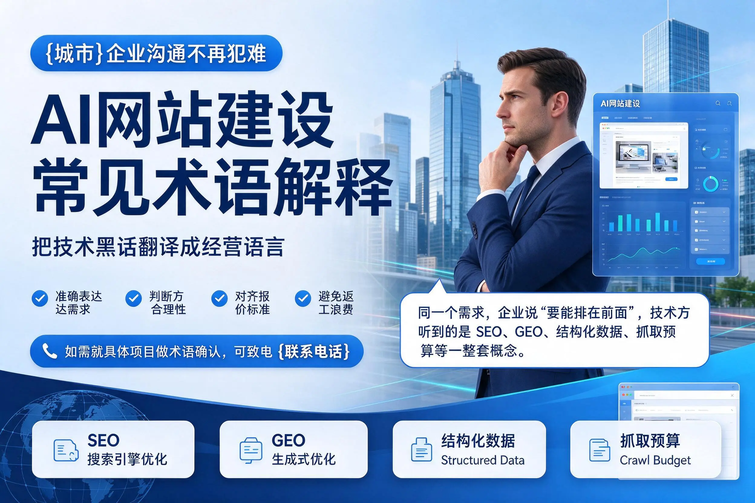 AI网站建设常见术语解释，迪庆企业沟通不再犯难