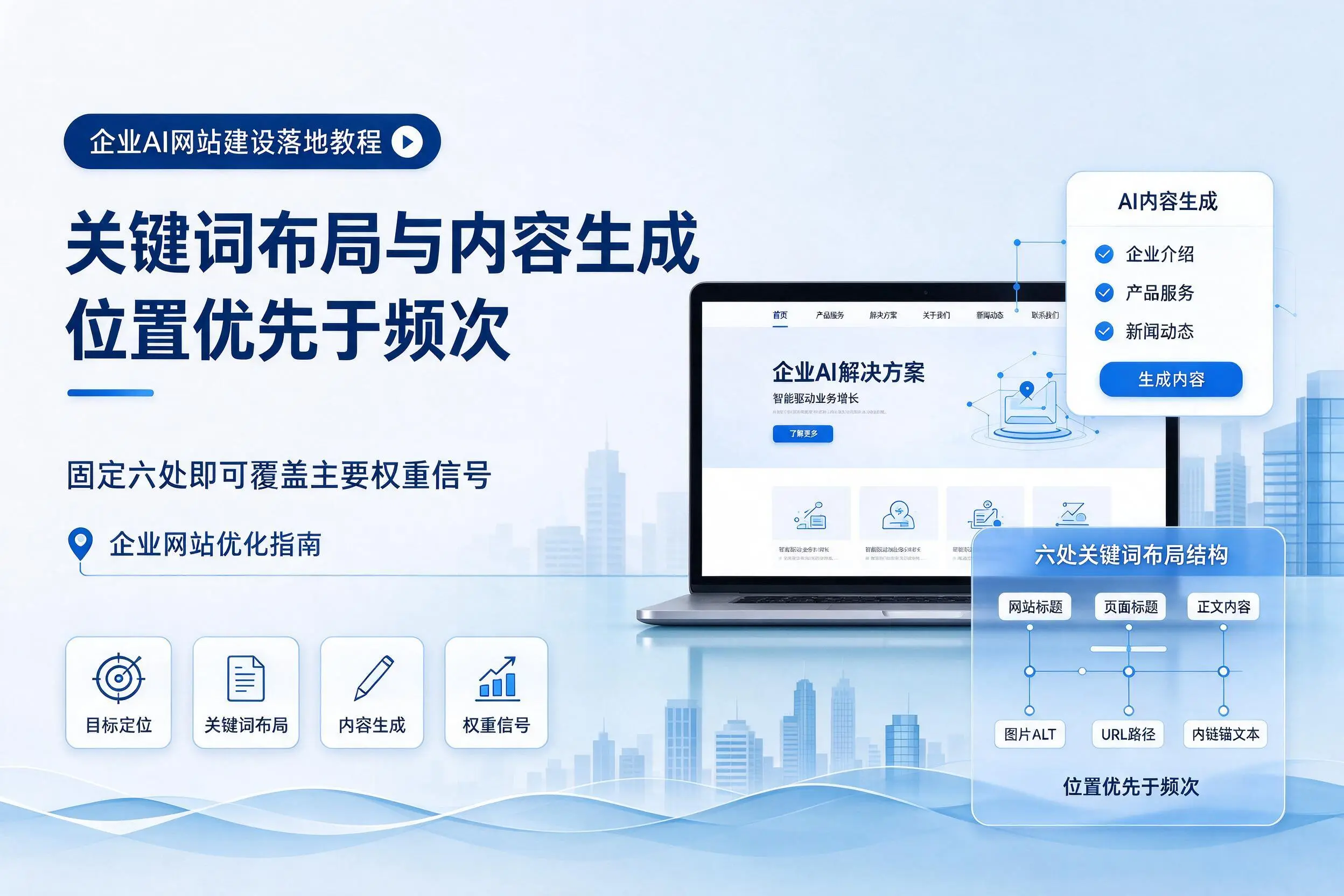 迪庆企业AI网站建设落地教程:关键词布局与内容生成